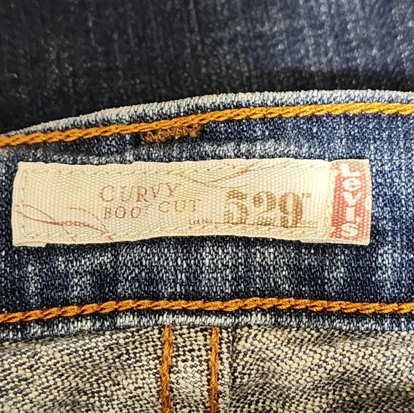Levi's Blue Boot Cut Jeans - Picture 7 of 9
